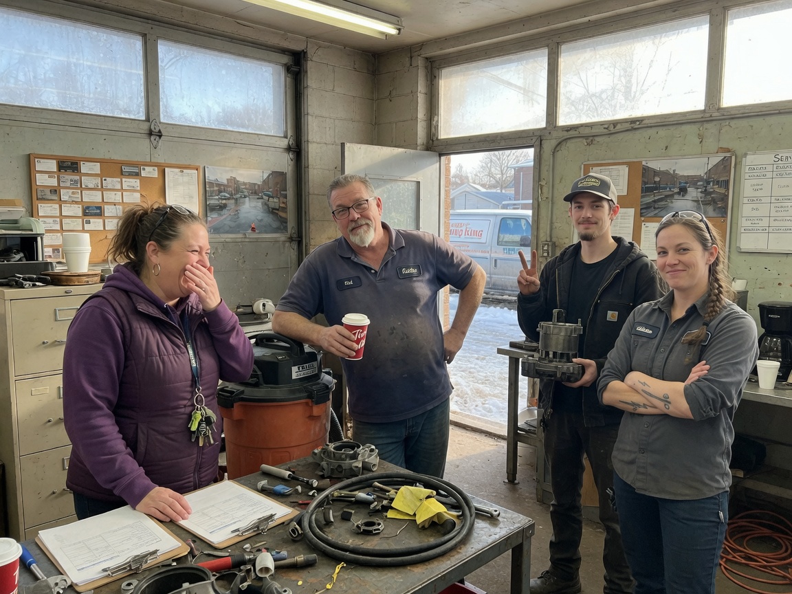 The Toledo Pump Pros team at work in Toledo