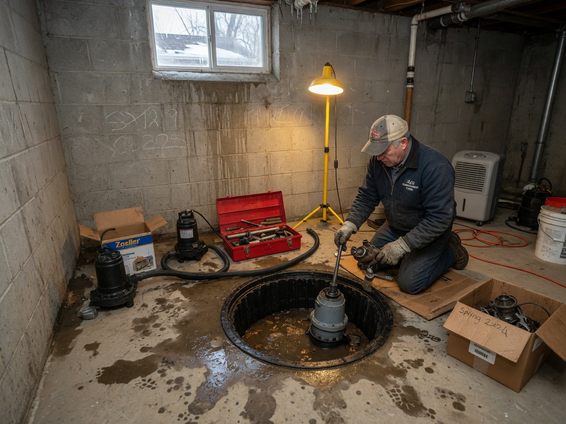Sump Pump Repair in Toledo After Spring Thaw